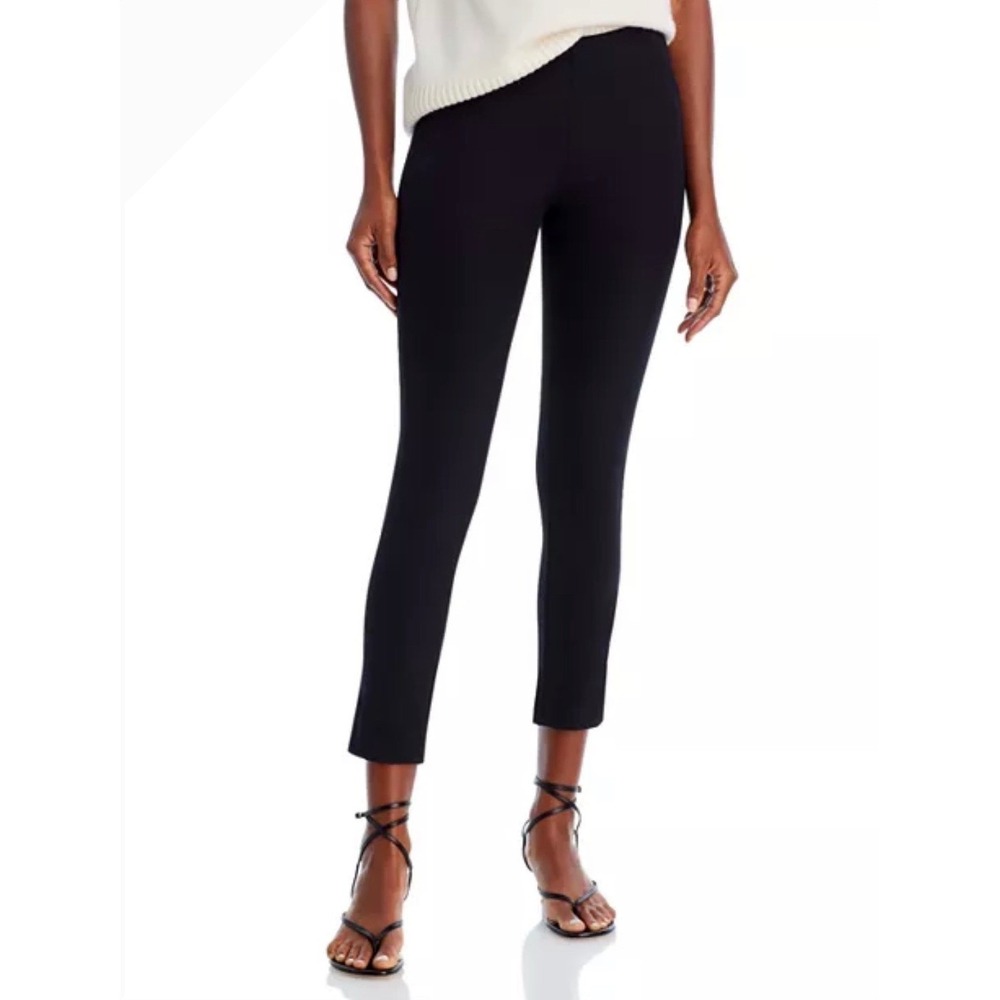 Veronica‎ Beard Core Zip Back Cigarette Pants Womens 4 Black Ankle Minimalist